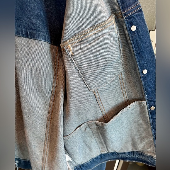 Paige Rowan denim jacket, medium wash, size XL - Picture 6 of 6